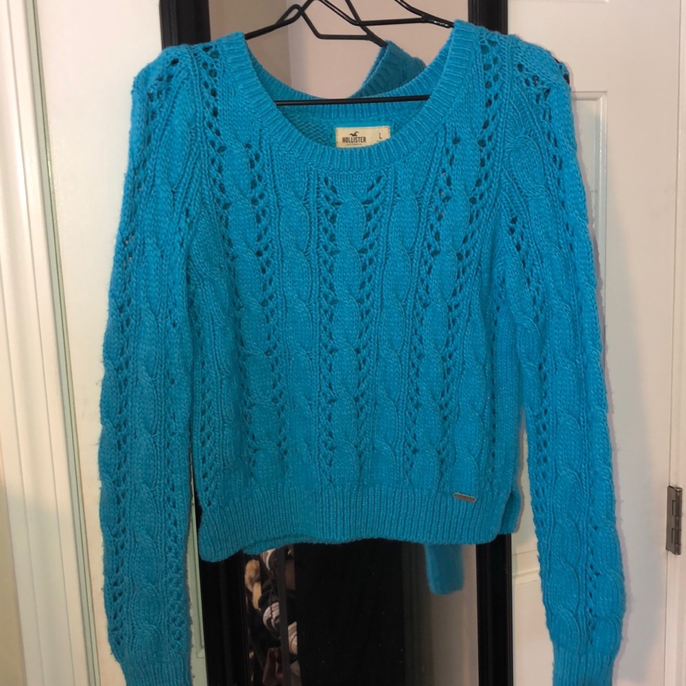 Blue Hollister sweater